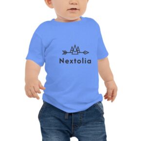 Nextolia 3001B Baby Jersey Tee – Ultra-Soft Cotton Short Sleeve T-Shirt for Everyday Comfort, Blue