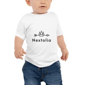 Nextolia 3001B Baby Jersey Tee – Ultra-Soft Cotton Short Sleeve T-Shirt for Everyday Comfort, White