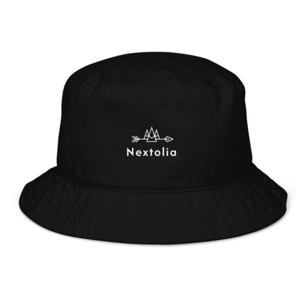Nextolia Capstone Organic Bucket Hat – Eco-Friendly, Stylish Sun Protection with All-Day Comfort, Black