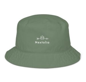 Nextolia Capstone Organic Bucket Hat – Eco-Friendly, Stylish Sun Protection with All-Day Comfort, Green
