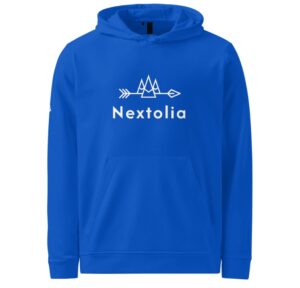 Nextolia x Adidas A432 Regular Fit Fleece Hoodie – Classic Comfort Meets Iconic Style Blue